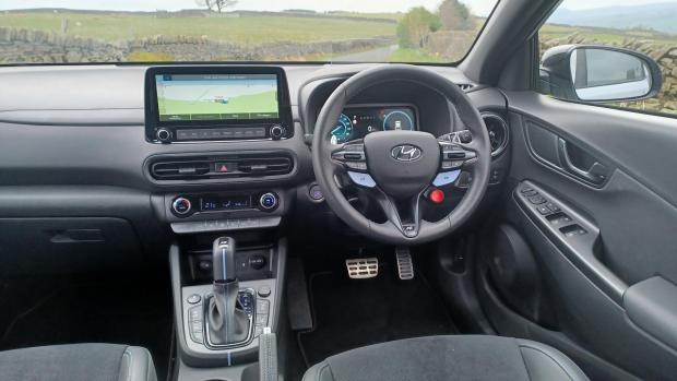 Maldon and Burnham Standard: The Kona N's sporty interior is also appealing 