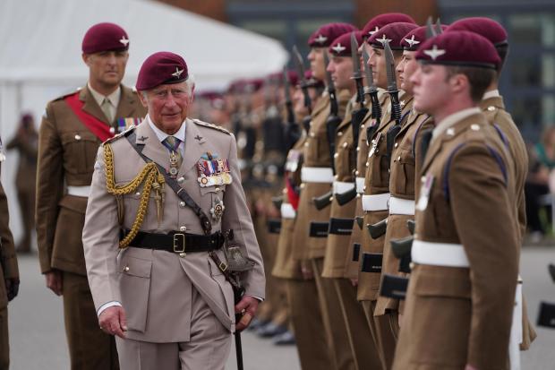 Maldon and Burnham Standard: Prince Charles at Colchester's Merville Barracks in 2021