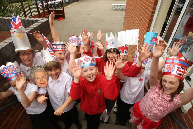Maldon and Burnham Standard: Latchingdon Primary School celebrate the jubilee with tea party, flag cake and hats