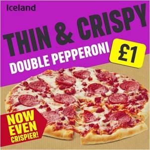 Maldon and Burnham Standard: Thin and Crispy Double Pepperoni Pizza. Credit: Iceland