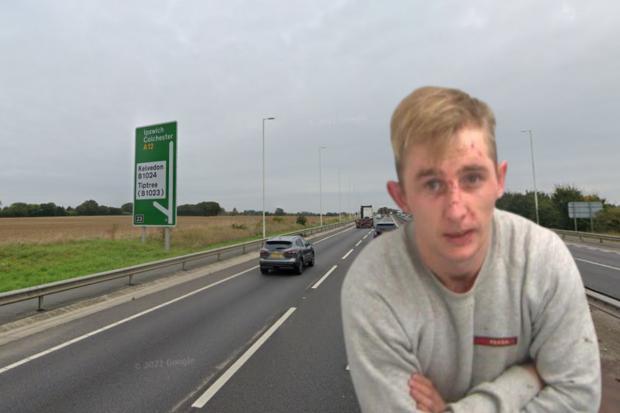 Jailed - James McCann left the A12 at Kelvedon after leading police on an 'absurd' chase