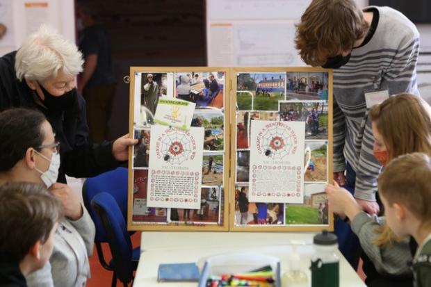 Youngsters are taught about the Protestant martyrs in the early stages of the project