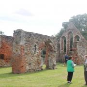 HISTORIC MONUMENT: Visitors at St Giles’ Ruins in Spital Road during a heritage open day