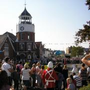 MEMORIES: Spectators enjoy a previous Burnham Carnival tight-rope act