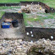 Revealed - foundations of the Bishops’ chamber block
