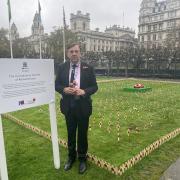 Tribute: Maldon MP John Whittingdale paid respect to Maldon soldier Ben Cobey