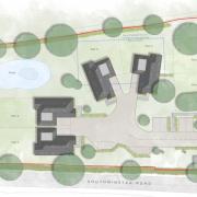 The proposed site layout for the now refused bid for six new homes at Buttons Barn in Althorne