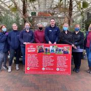 The team at Perrywood Garden Centre, which raised more than £15,000 for a number of charities in 2021