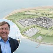 Maldon MP John Whittingdale said he is positive about the future of Bradwell B (photo shows artist's impression of site), 