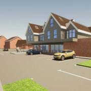 Proposed view of the plans for a new shop and six apartments in Wickham Bishops