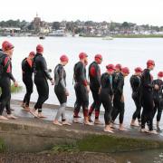 Swimmers at last years triathlon in Maldon. Picture: Active Training World.