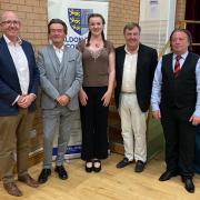 Dr Robin Prince, Feargal Sharkey, Hattie Phillips, John Whittingdale and Andrew Lay at the meeting.