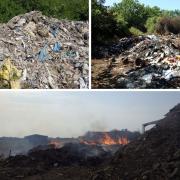 The illegal waste sites were likely to cause pollution or harm to human health.