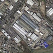 BIG PLANS: An aerial view of the Blackwater Trading Estate, with Heybridge Creek behind it
