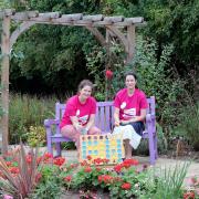 Fete preparation: Farleigh's Jacqui Shannon and Selina Joslin get ready for the garden fete