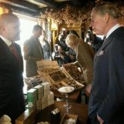 Royal visit: Charles and Camilla visited the pub in 2014