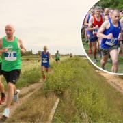 Burnham 10k: runners enjoying the sea view