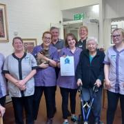 Award celebration: care home staff and residents in Maldon