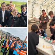 Rocketry competition: students at Stow Maries
