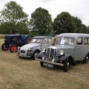 Attractions - a car display at the Southminster Flower Show in 2017