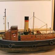 OLD SCHOOL: The Steam Tug Brent model was donated last Sunday