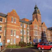 Outside: the front of St Peter's Hospital in Maldon