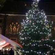 Festive: previous Christmas tree in Maldon