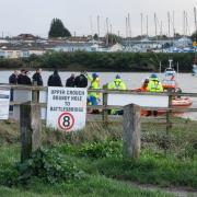 Incident: emergency services at the River Crouch in South Woodham Ferrers