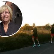 Run - Jean received a visit from her grandson when he ran 57 miles to Maldon for charity