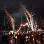 Packed: hundreds of visitors at the Quay for the event