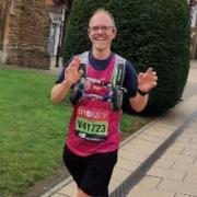 Runner - Ben Fuller, who is running the London Marathon for charity in memory of his late mother