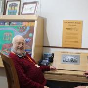 Remembrance - John Came with his friend Graham Smith at at the launch of the Maldon Society's listening station at the Maeldune Heritage Centre