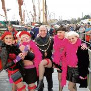 The Basin Oars team with mayor Peter Stilts at January's event