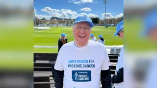 Inspiration - Ron Hedley, 74, has raised about £50k through his cricket walks across the country
