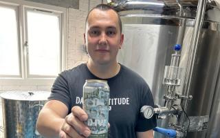 Proud - Sam Morris founder of Datum Attitude Breweries with the new D-Day beer